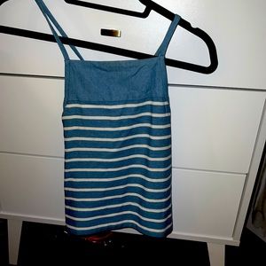Saylor blue and white stripe tank